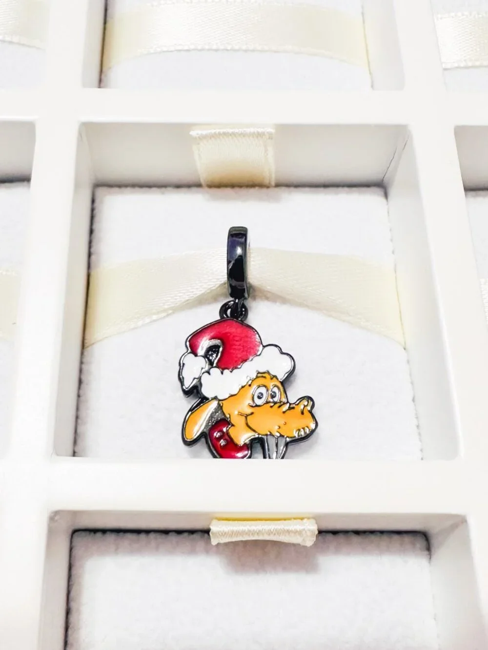 925 Sterling Silver The Grinch Max the Dog Charm Fits Pandora Bracelets